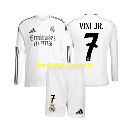 Billiga Fotbollströjor Real Madrid Vinicius Junior 7 Barn Hemma tröja 2024/25 Långärmad